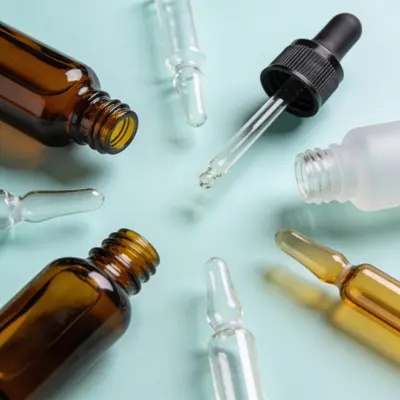 Typical dropper for private label cosmetics, (representative image)
