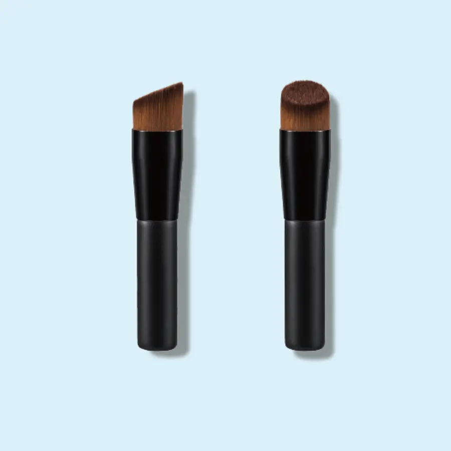 Angled Foundation Brush J12F, cosmetic packaging