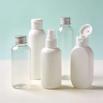 Typical pet bottle for private label cosmetics, (representative image)