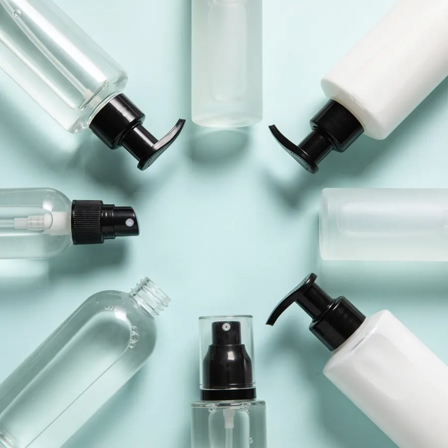 Typical general / essence pump for private label cosmetics, (representative image)