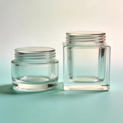 Typical plastic double wall jar for private label cosmetics, (representative image)