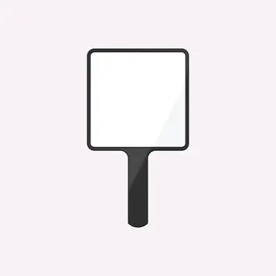 Hand Mirror Square M, cosmetic packaging