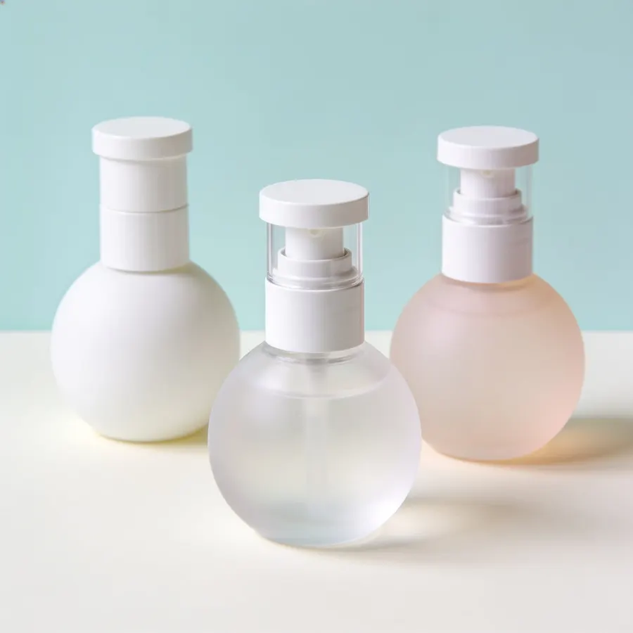 Typical airless pump bottle for private label cosmetics, (representative image)