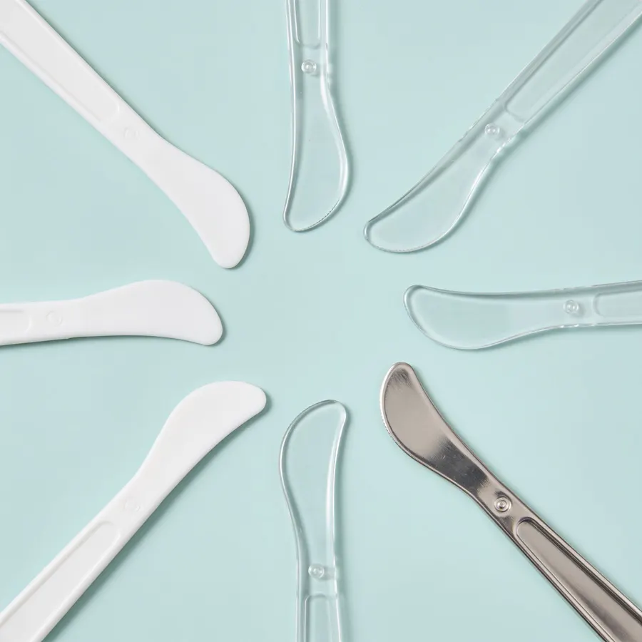 Typical spatula for private label cosmetics, (representative image)