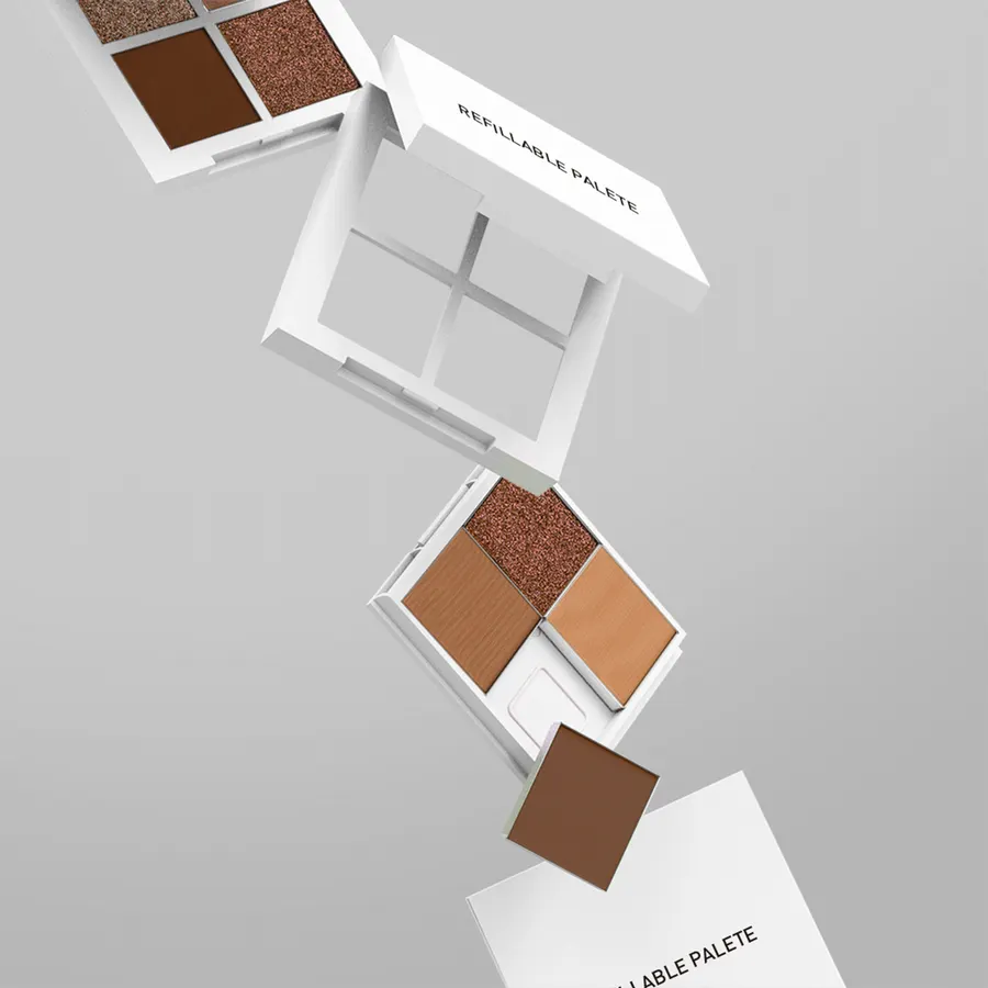 Refillable Palette 4 Hole, cosmetic packaging