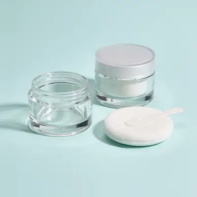 Typical pad / patch jar for private label cosmetics, (representative image)