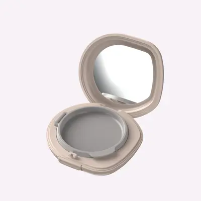 Round Cushion Compact-Stone, cosmetic packaging