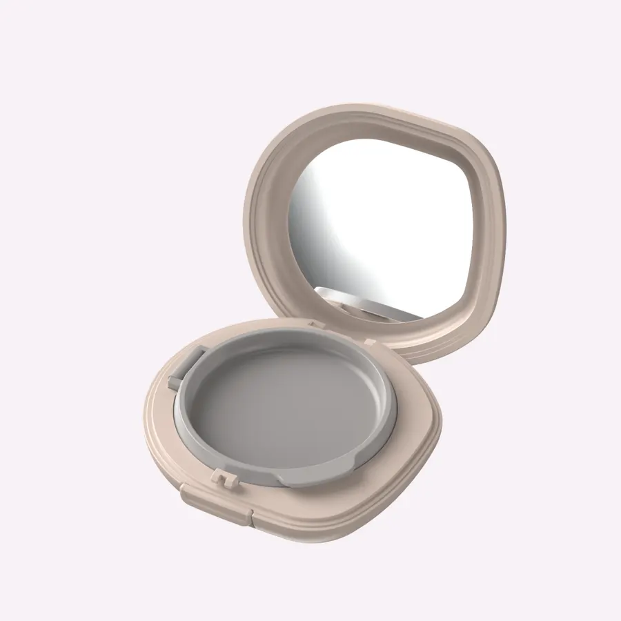 Round Cushion Compact-Stone, cosmetic packaging