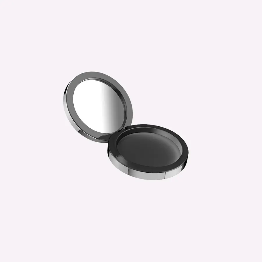 Round Magnetic Refillable Aluminum Compact (RC8807C), cosmetic packaging