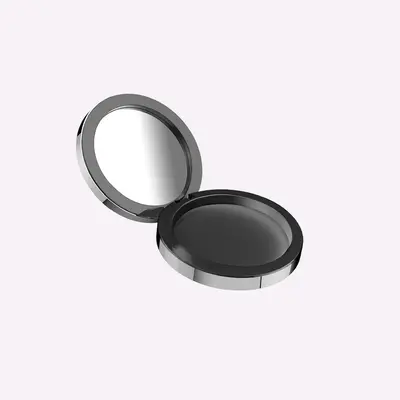 Round Magnetic Refillable Aluminum Compact (RC8808C), cosmetic packaging