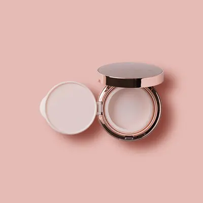 Round Plaque Cushion Compact A 15 (CP010), cosmetic packaging