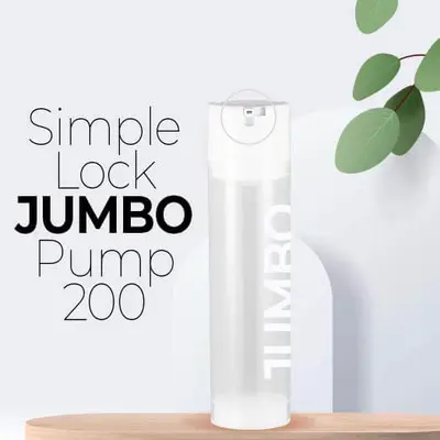 Simple Lock Jumbo Pump 200 ml, cosmetic packaging