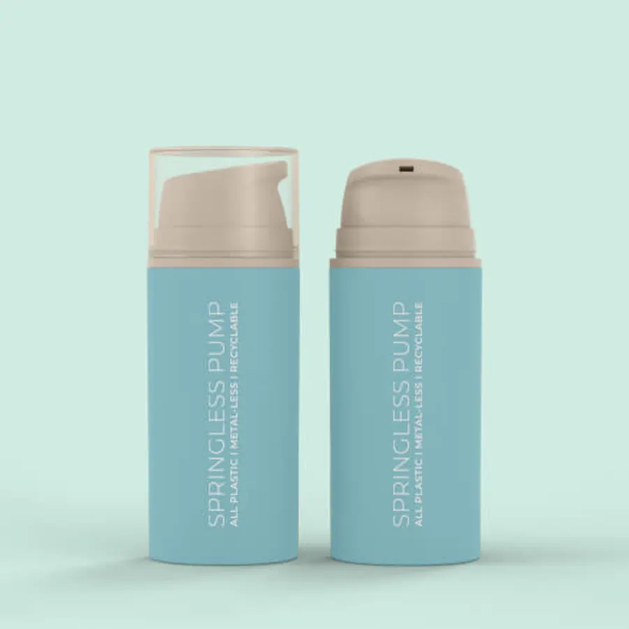 Springless Jumbo Pump 100, cosmetic packaging