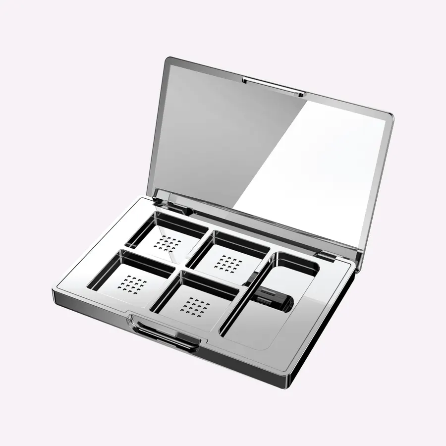 Square Palette W Mirror, cosmetic packaging