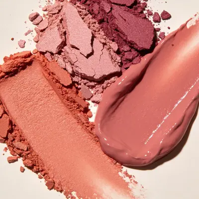 Velvet-Sheen Powder Blush Highlighter texture