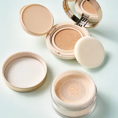 Typical cushion compact for private label cosmetics, (representative image)