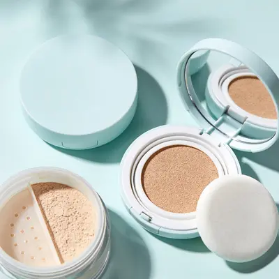 Typical cushion compact for private label cosmetics, (representative image)